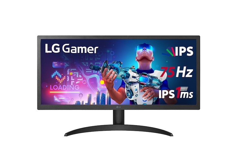 LG Monitor LG UltraWide 26'' IPS Full HD 2560x1080 75Hz 1ms (MBR) HDMI HDR10 AMD FreeSync™ 26WQ500-B, 26WQ500-B